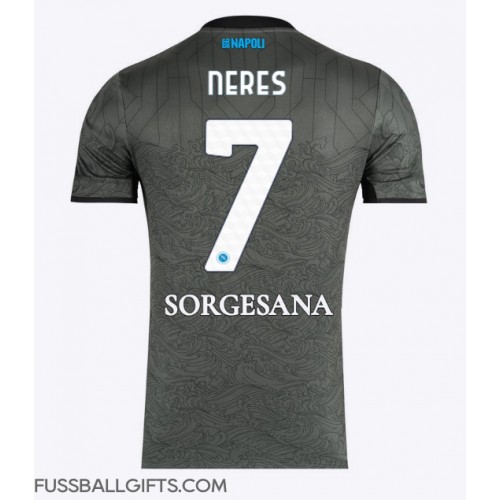 SSC Napoli David Neres #7 Fußballbekleidung 3rd trikot 2024-25 Kurzarm